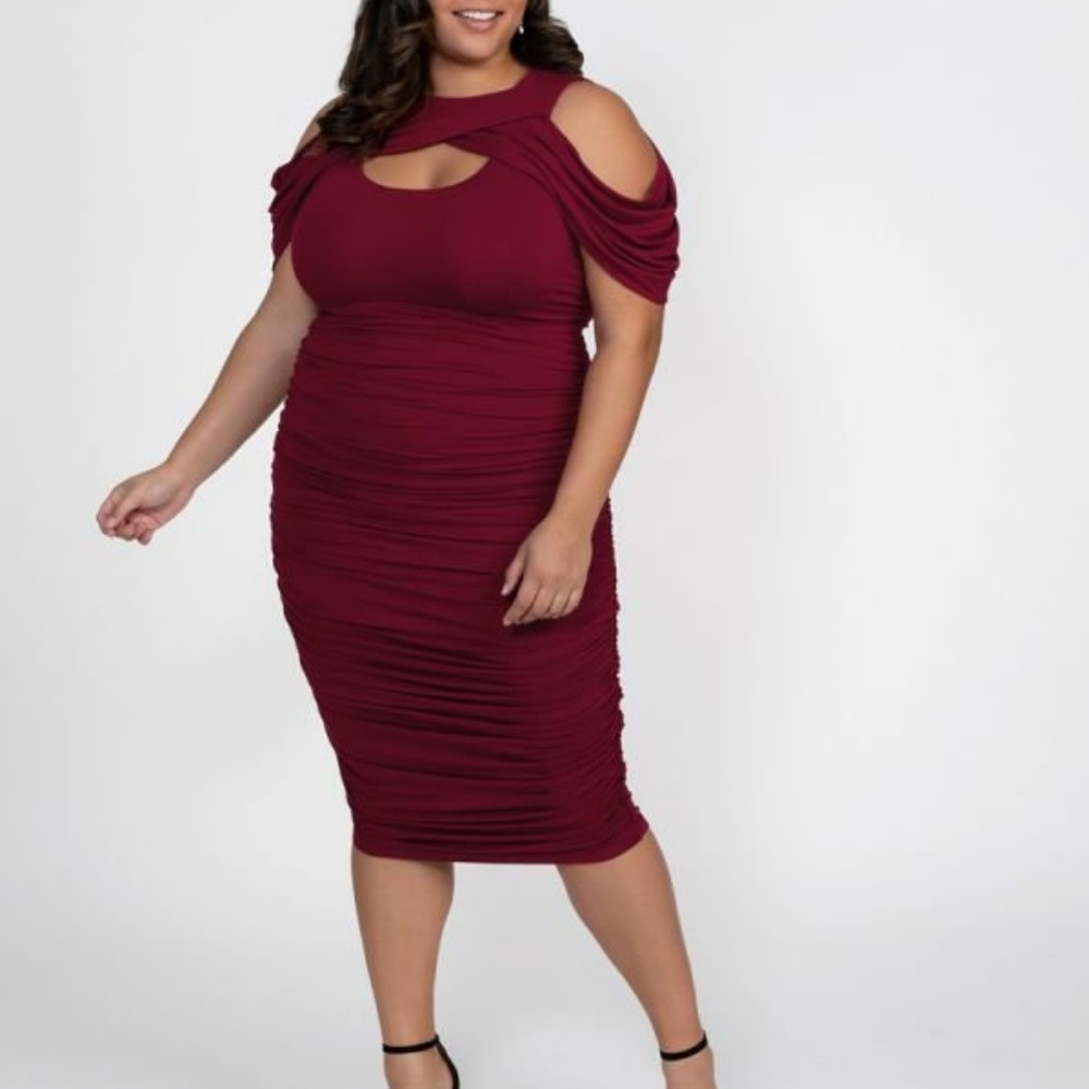 Kiyonna Bianca Ruched Dress